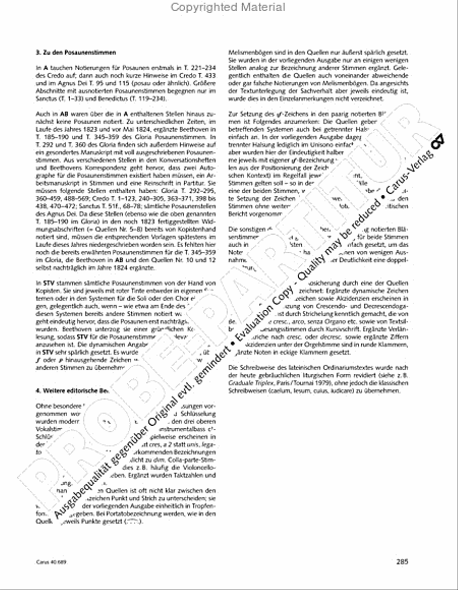 Missa solemnis Missa solemnis 4-Part scores gallery preview page 301