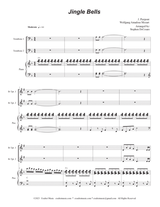 Jingle Bells (Brass Quartet and Piano - Alternate Version)