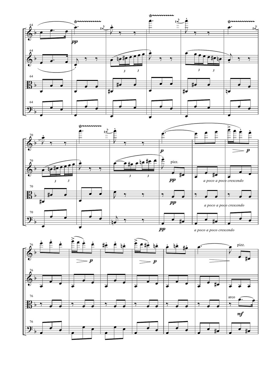 Carmen Suite No. 1 for String Quartet String Quartet scores gallery preview page 6
