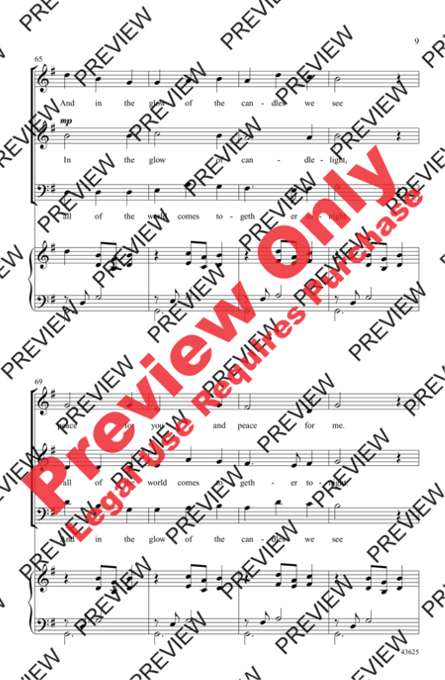 Candlelight Canon 3-Part scores gallery preview page 8