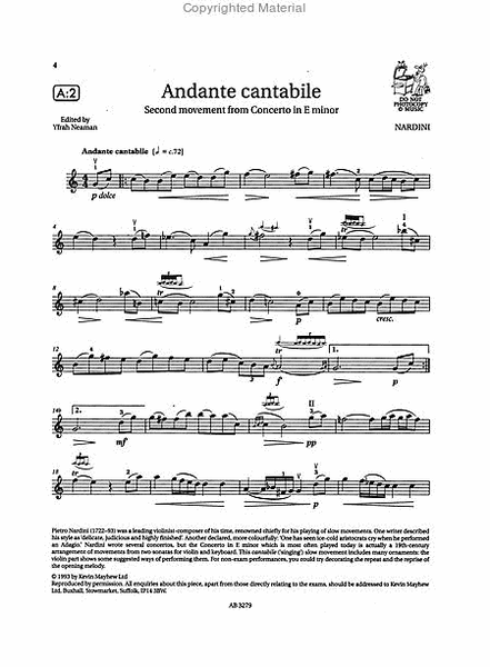 Grade 4 Selected Violin Exam Pieces 2008-2011