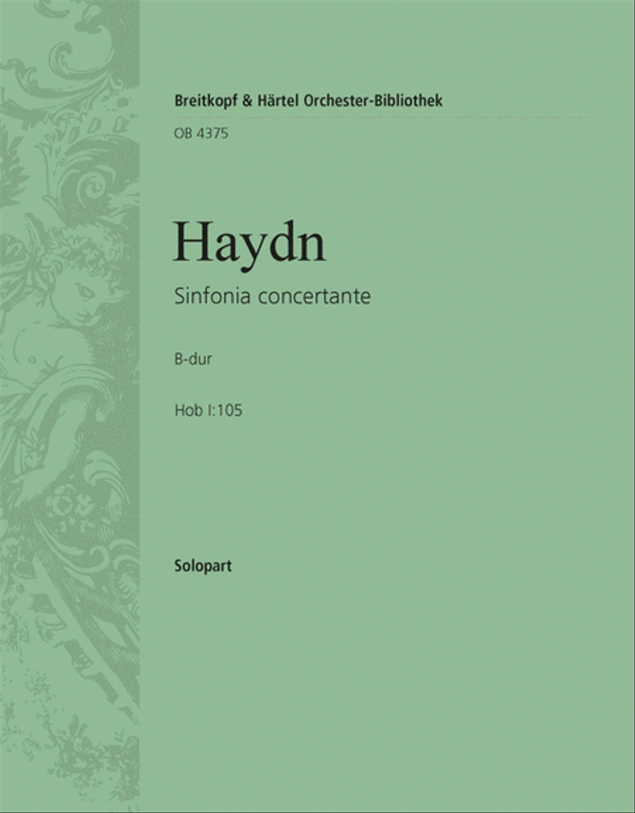 Book cover for Sinfonia Concertante in Bb major Hob I:105