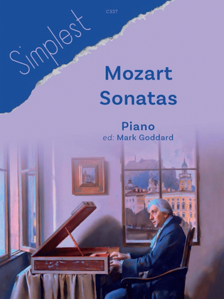 Book cover for Simplest Mozart Sonatas. Piano