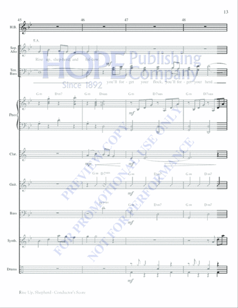 Rise Up, Shepherd Rise Up, Shepherd Choir scores gallery preview page 13
