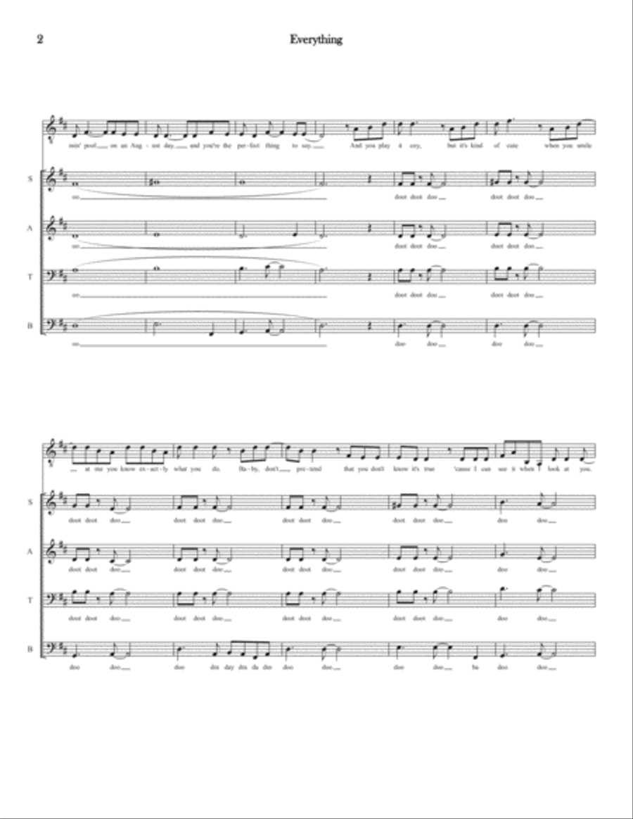 Everything 4-Part scores gallery preview page 2