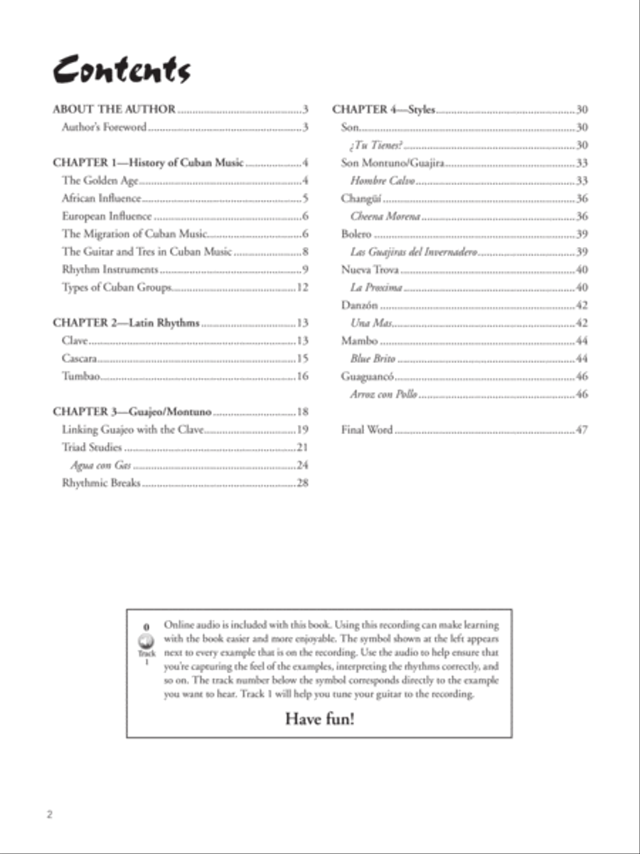 Guitar Atlas Cuba Guitar Atlas Cuba Guitar scores gallery preview page 2