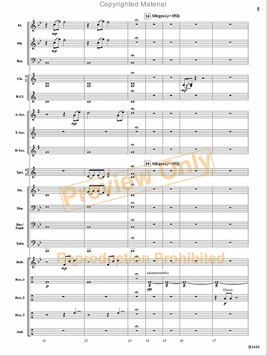 Stampede Concert Band scores gallery preview page 17