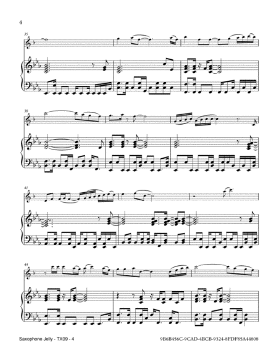 Saxophone Jelly Tenor Saxophone scores gallery preview page 4