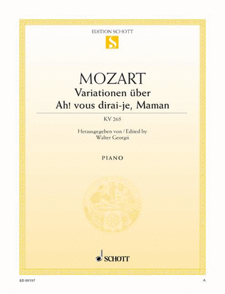 Book cover for Variations "Ah! vous dirai-je, Maman"
