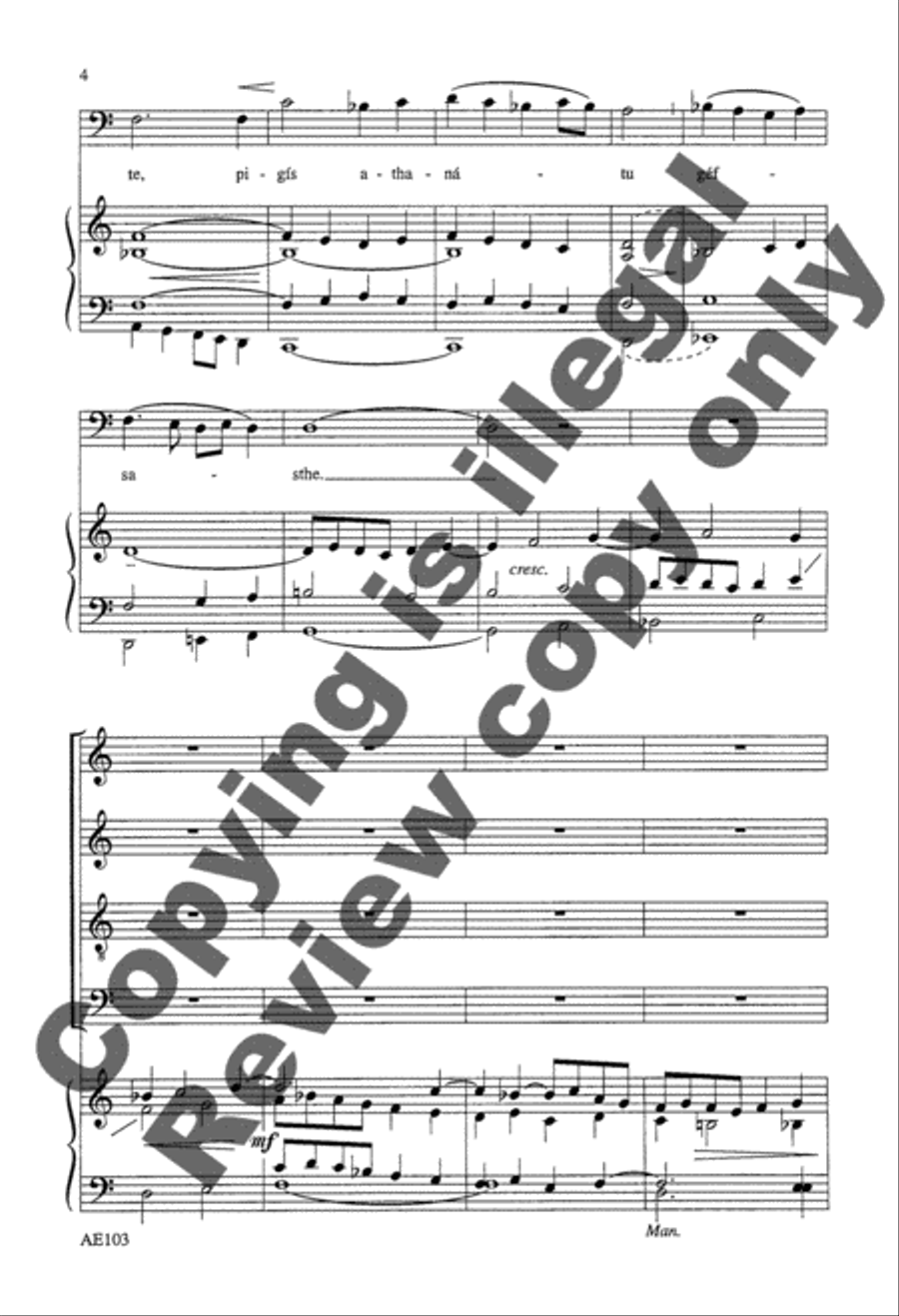 Two Communion Hymns From the Byzantine Liturgy, Set 2 4-Part scores gallery preview page 4