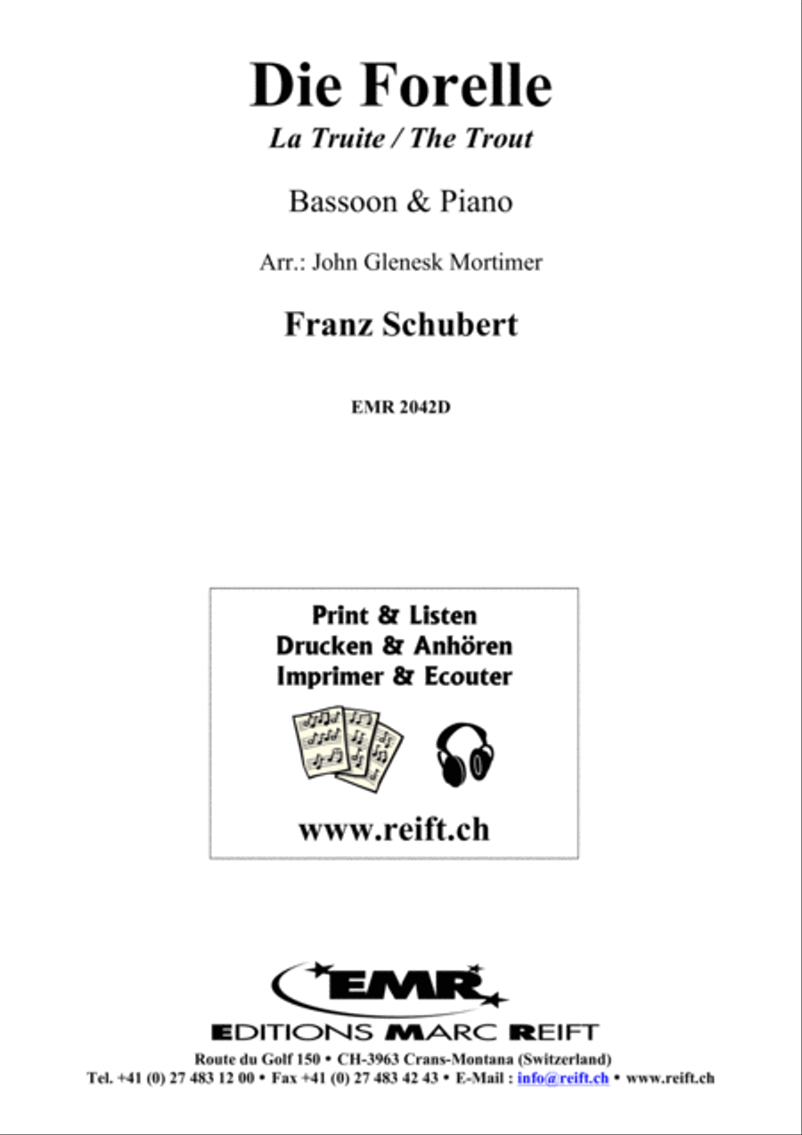 Die Forelle Bassoon Solo scores gallery preview page 2