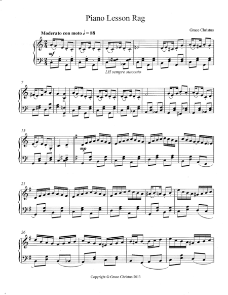 Piano Lesson Rag image number null