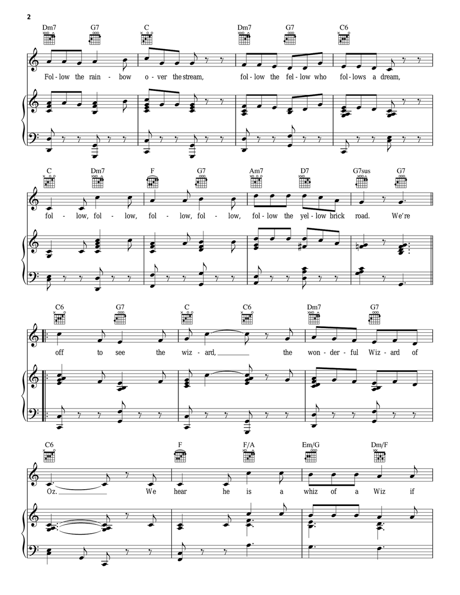 We're Off To See The Wizard Guitar scores gallery preview page 2