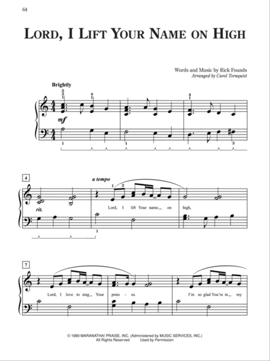 Pure & Simple Praise Easy Piano scores gallery preview page 4