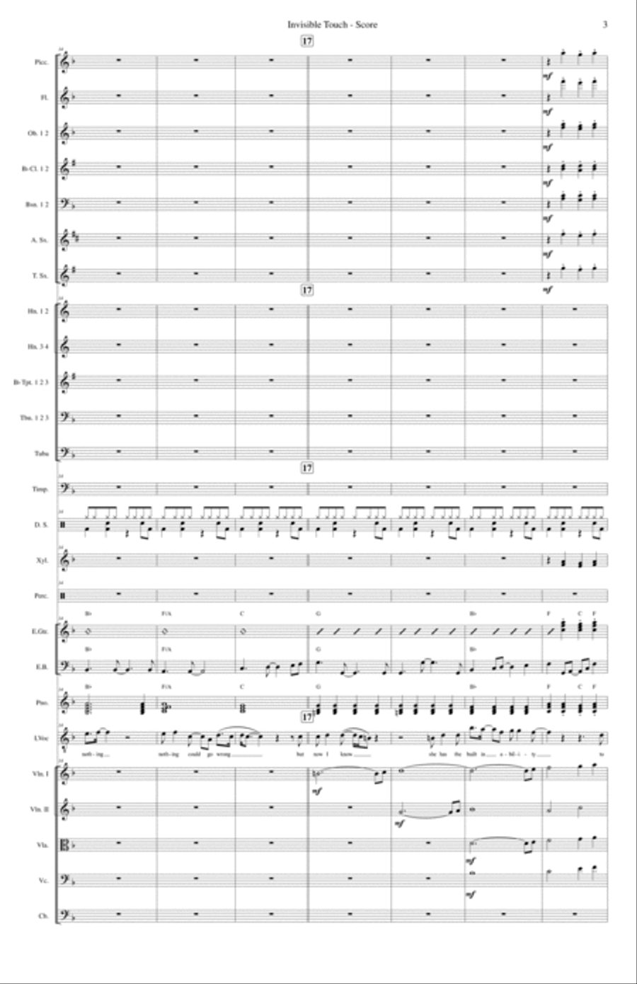 Invisible Touch Full Orchestra scores gallery preview page 3