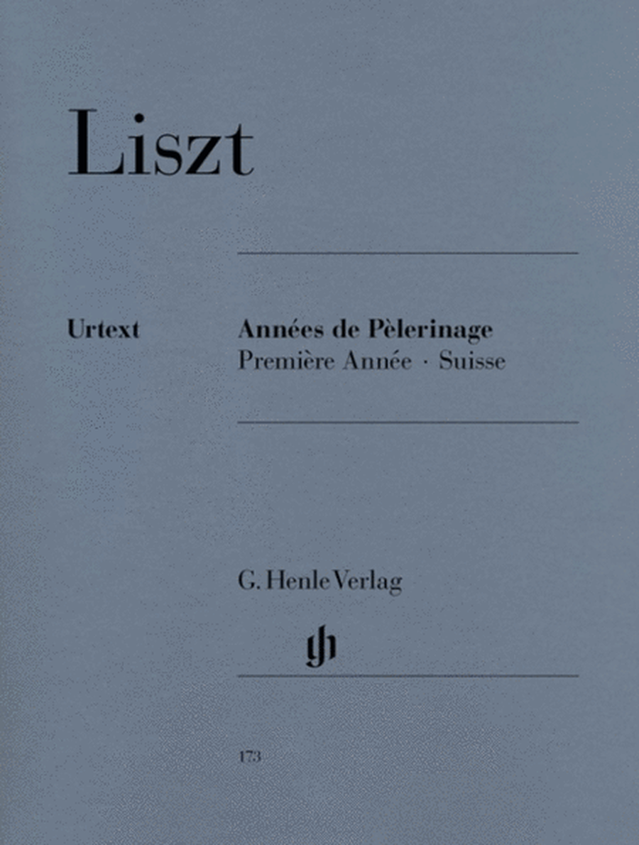 Annees De Pelerinage Book 1 Swiss