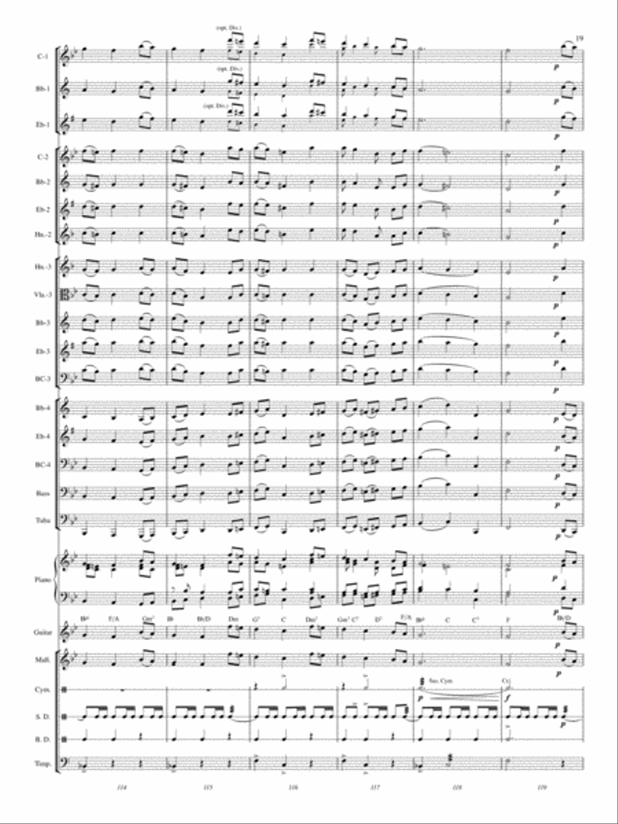 A Festival of Hymns A Festival of Hymns Concert Band scores gallery preview page 18