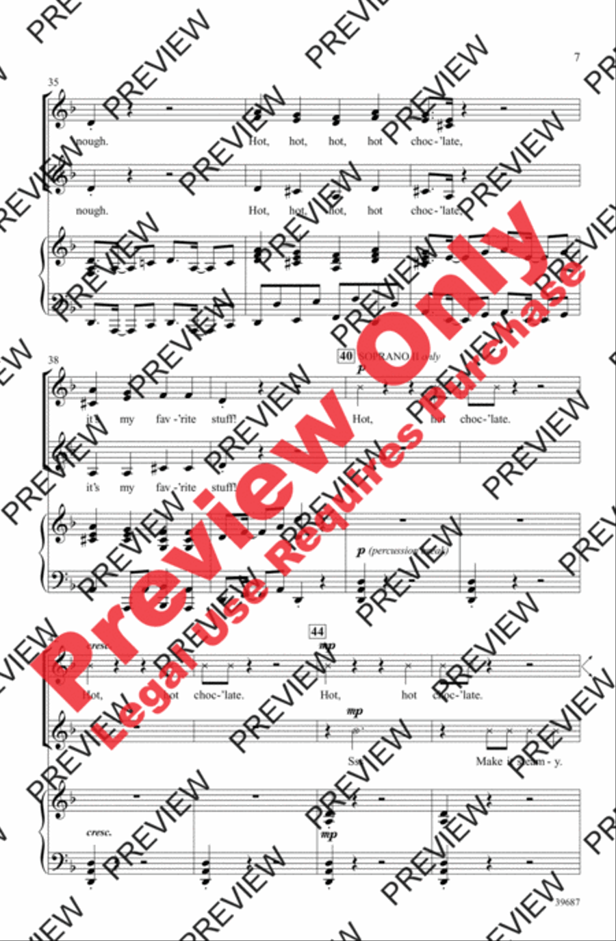 Hot Chocolate! Women's Choir scores gallery preview page 6