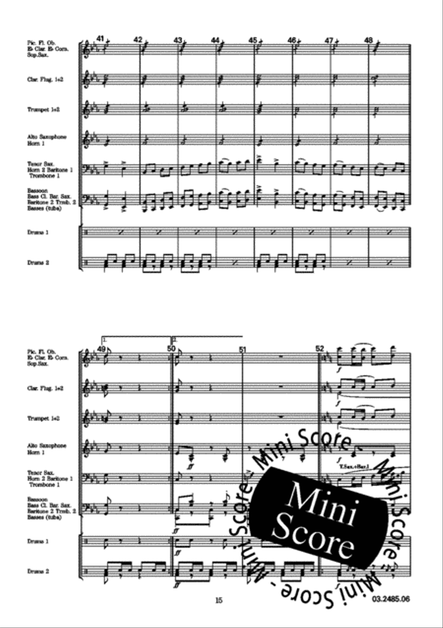 Quatre Bras Fanfare Band scores gallery preview page 20