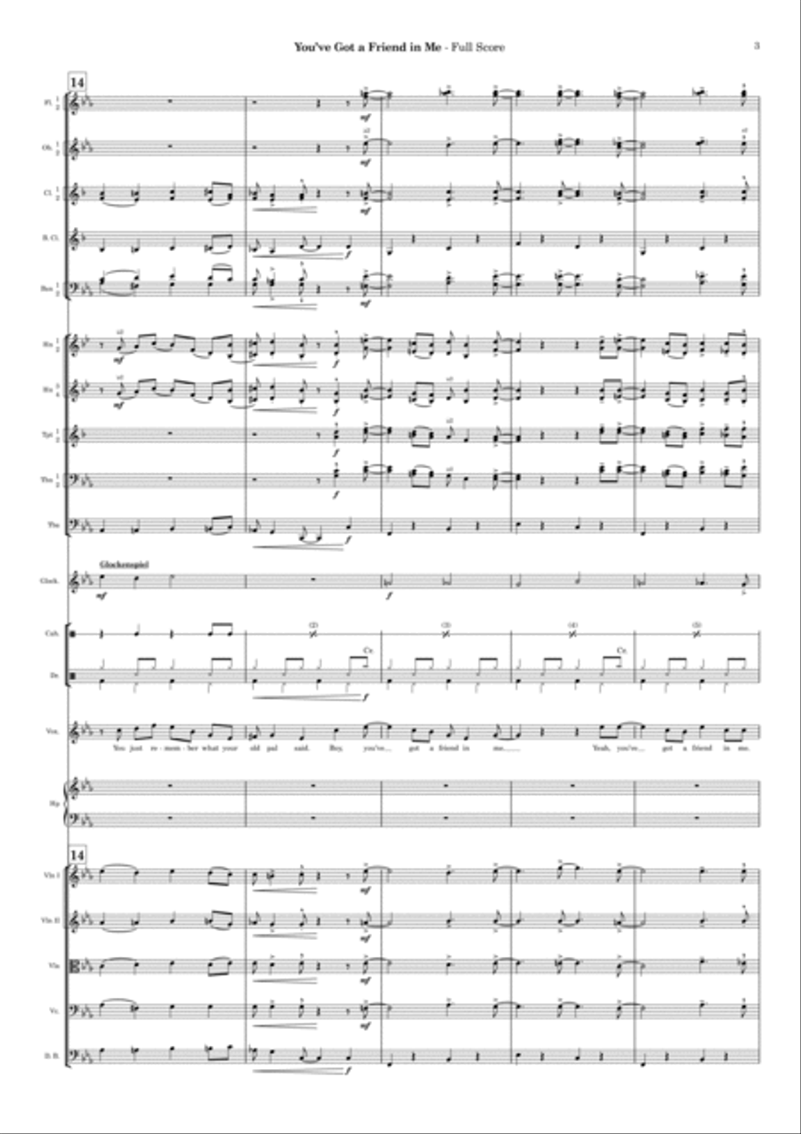 You've Got A Friend In Me Full Orchestra scores gallery preview page 3