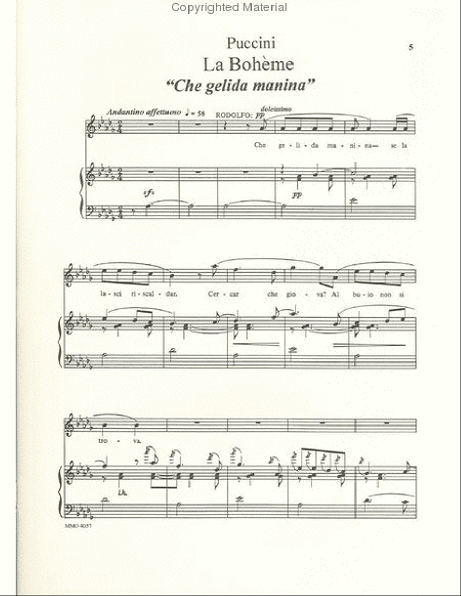 Italian Tenor Arias with Orchestra Voice Solo scores gallery preview page 2