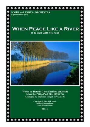 Book cover for When Peace Like A River (It Is Well With My Soul) - Orchestra Score and Parts PDF