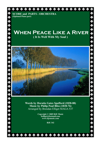 When Peace Like A River (It Is Well With My Soul) - Orchestra Score and Parts PDF image number null