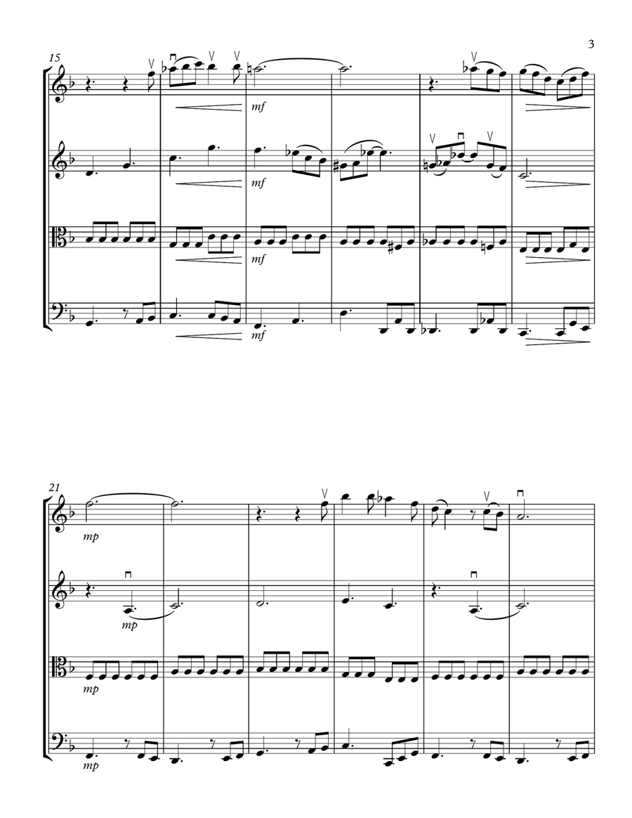 At Last String Quartet scores gallery preview page 3