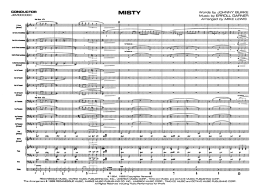 Misty Misty Jazz Ensemble scores gallery preview page 3