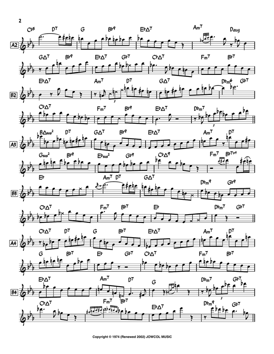 Giant Steps Flute Solo scores gallery preview page 2
