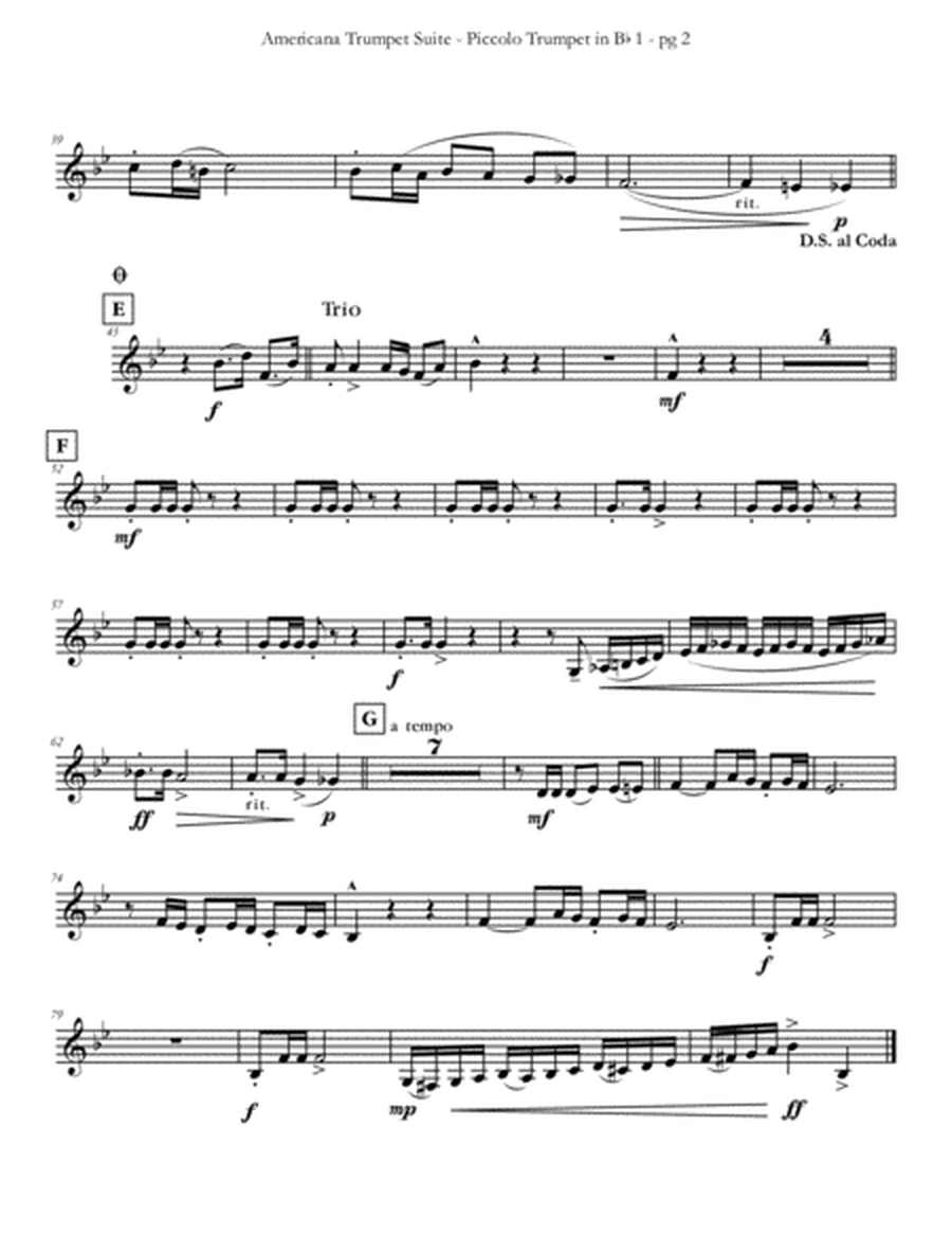 Americana Trumpet Suite for Trumpet Septet by Eddie Lewis image number null