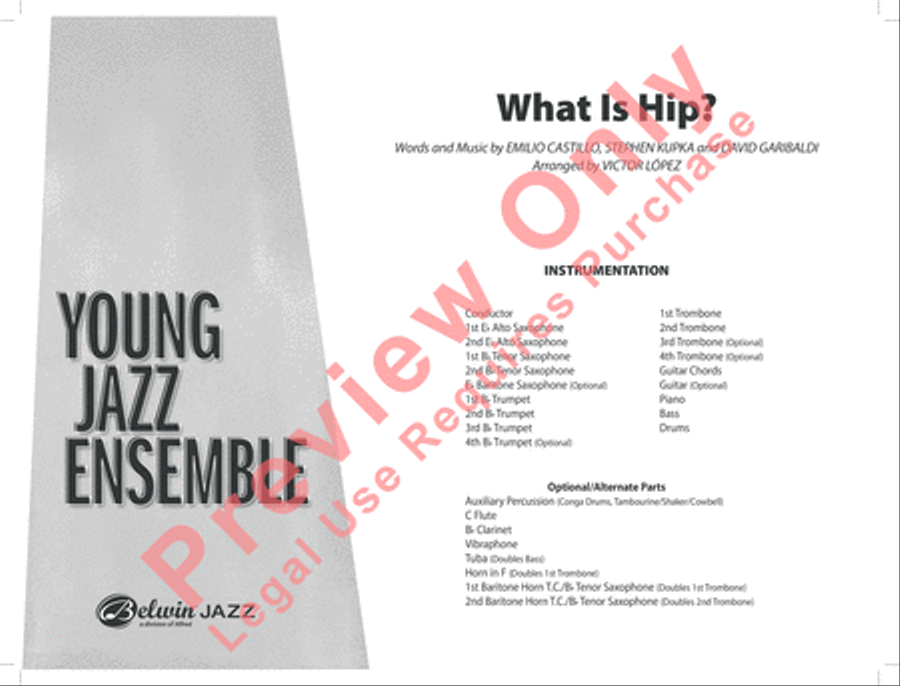 What Is Hip Jazz Ensemble scores gallery preview page 2