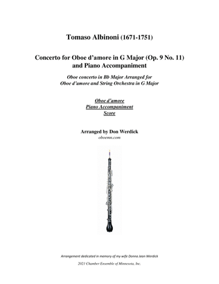 Concerto for Oboe d’amore in G Major, Op. 9 No. 11