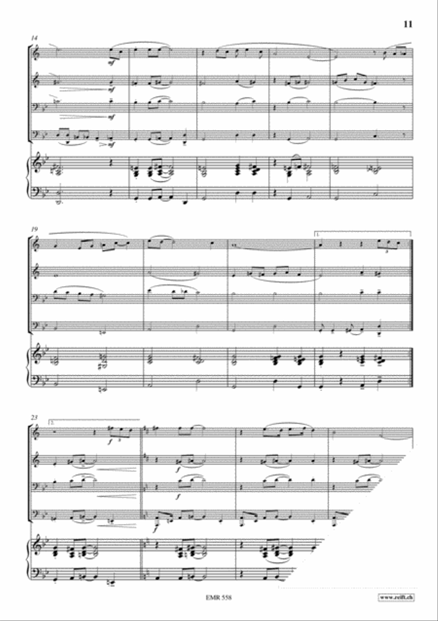 3 Quartets Volume 1 Brass Quartet scores gallery preview page 8