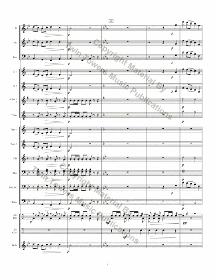 Twin Cities March Concert Band scores gallery preview page 8