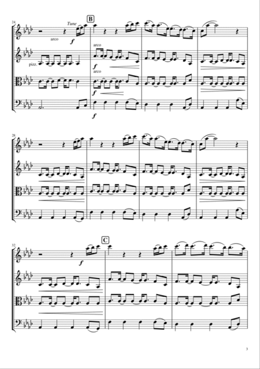 What About Us String Quartet scores gallery preview page 3