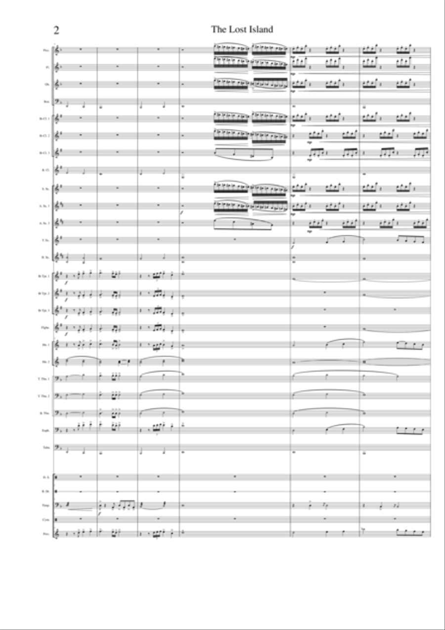 The Lost Island (Fantasy for Band) - Dinis Rego Concert Band scores gallery preview page 2
