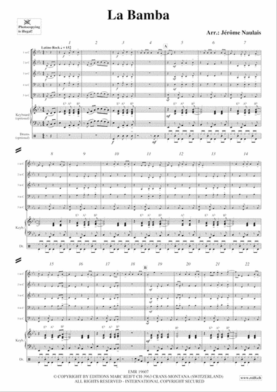 La Bamba La Bamba Brass Band scores gallery preview page 3