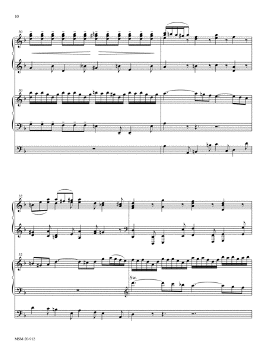 Largo (from Concerto for Two Violins in D Minor) Violin scores gallery preview page 5