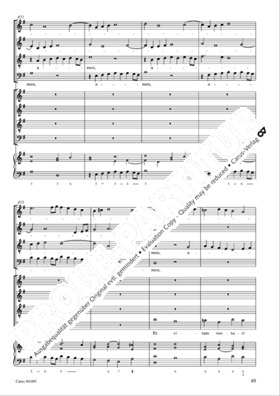 Credo a 8 voci 4-Part scores gallery preview page 50