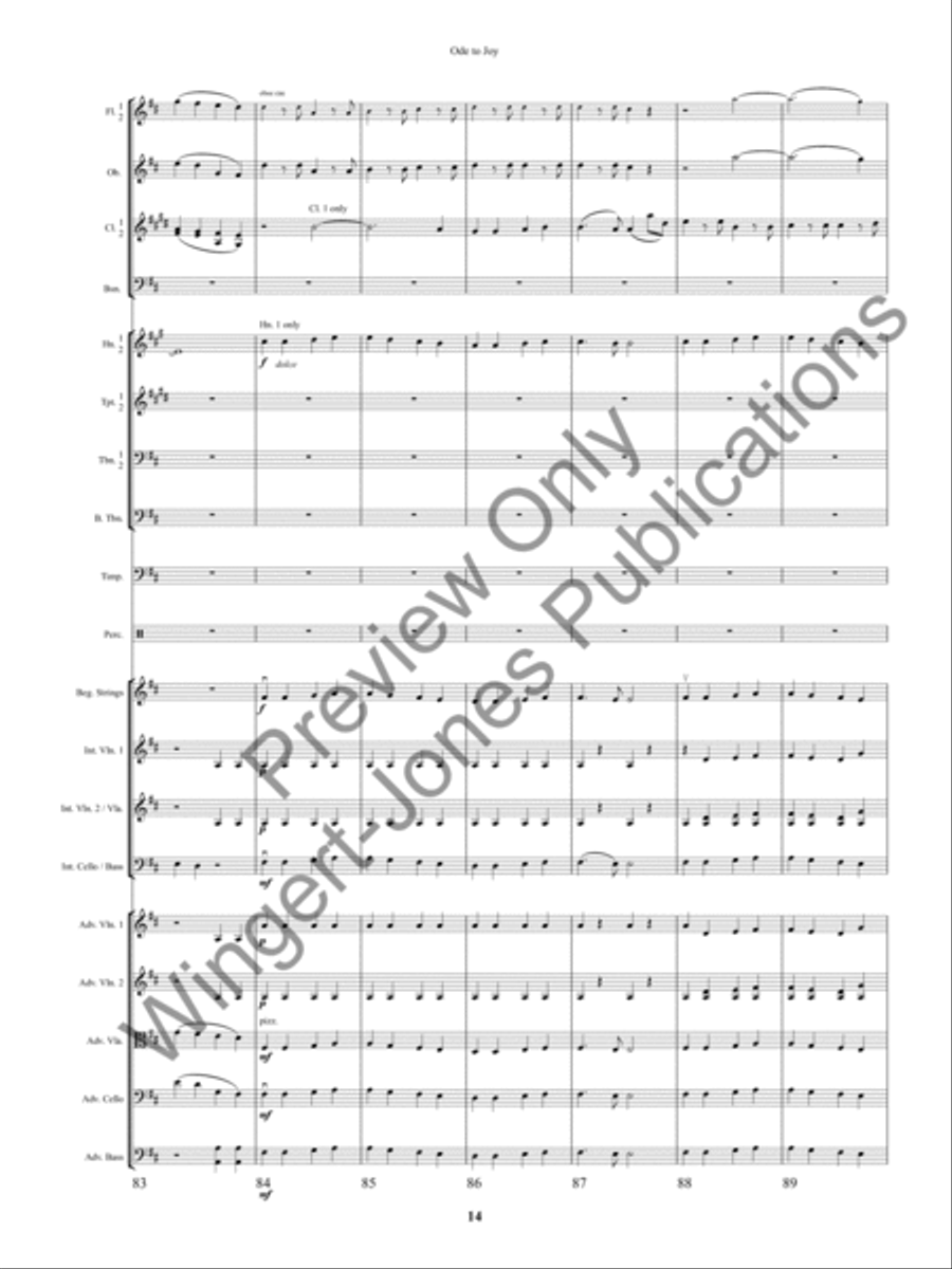 An Ode to Joy Festival Full Orchestra scores gallery preview page 17