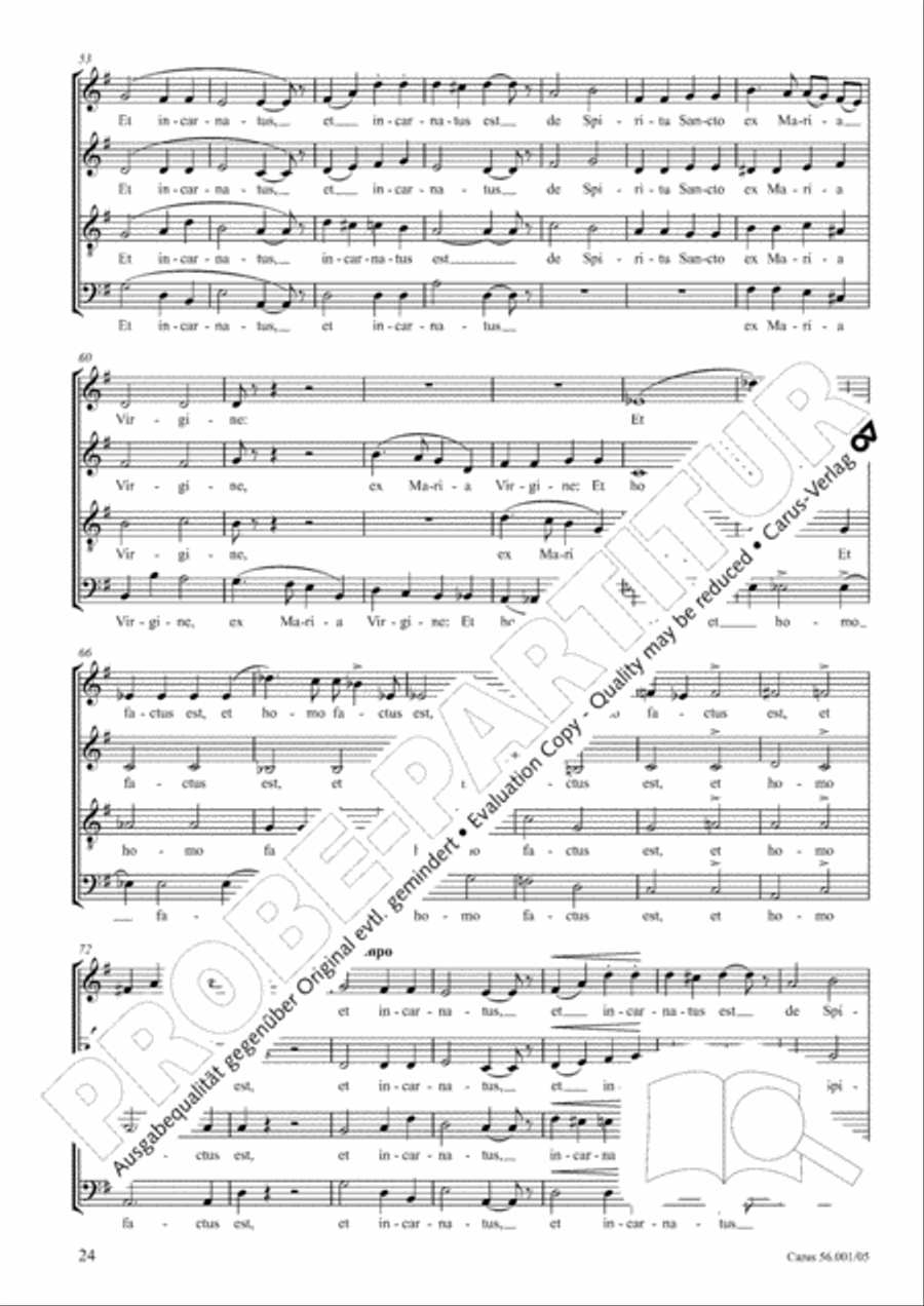 Edizione Nazionale delle Opere di Giacomo Puccini. III. Vocal music; 2. Messa a 4 voci (vol. III/2) 4-Part scores gallery preview page 25
