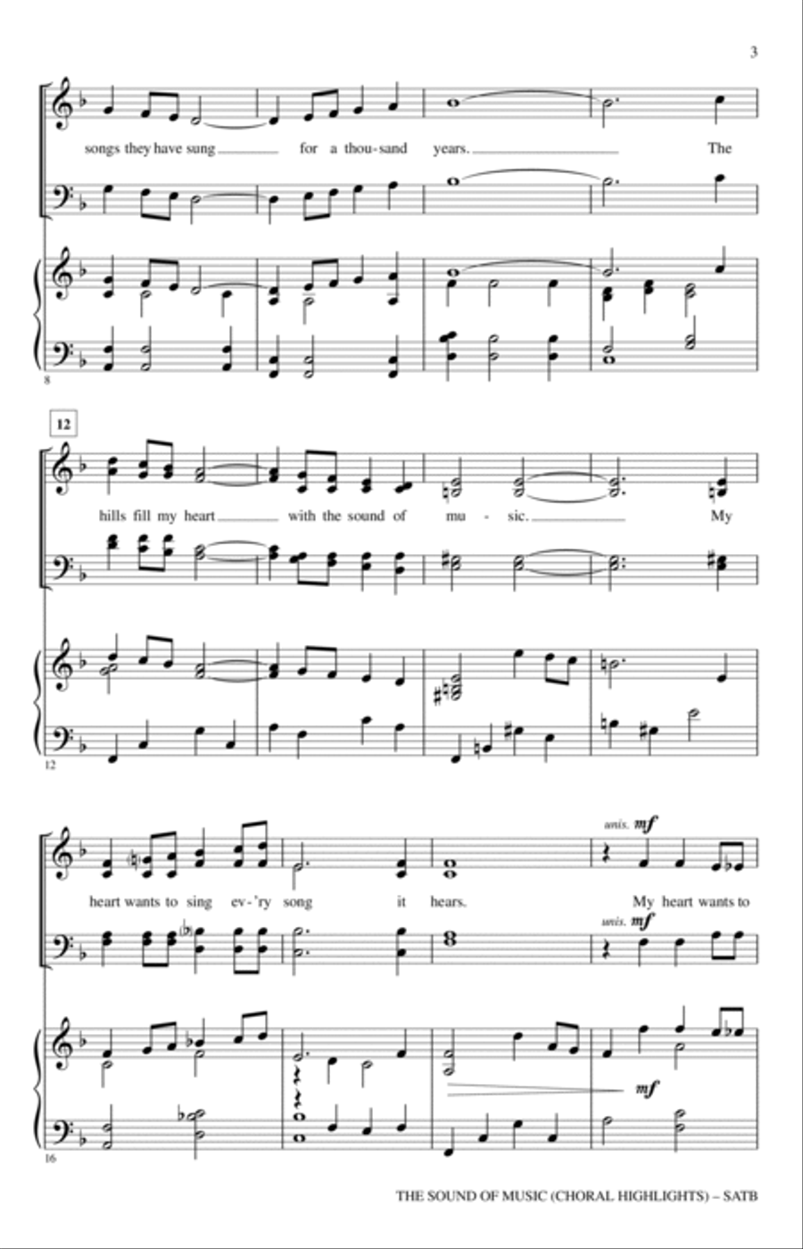 The Sound Of Music (Choral Highlights) (arr. John Leavitt) 4-Part scores gallery preview page 2