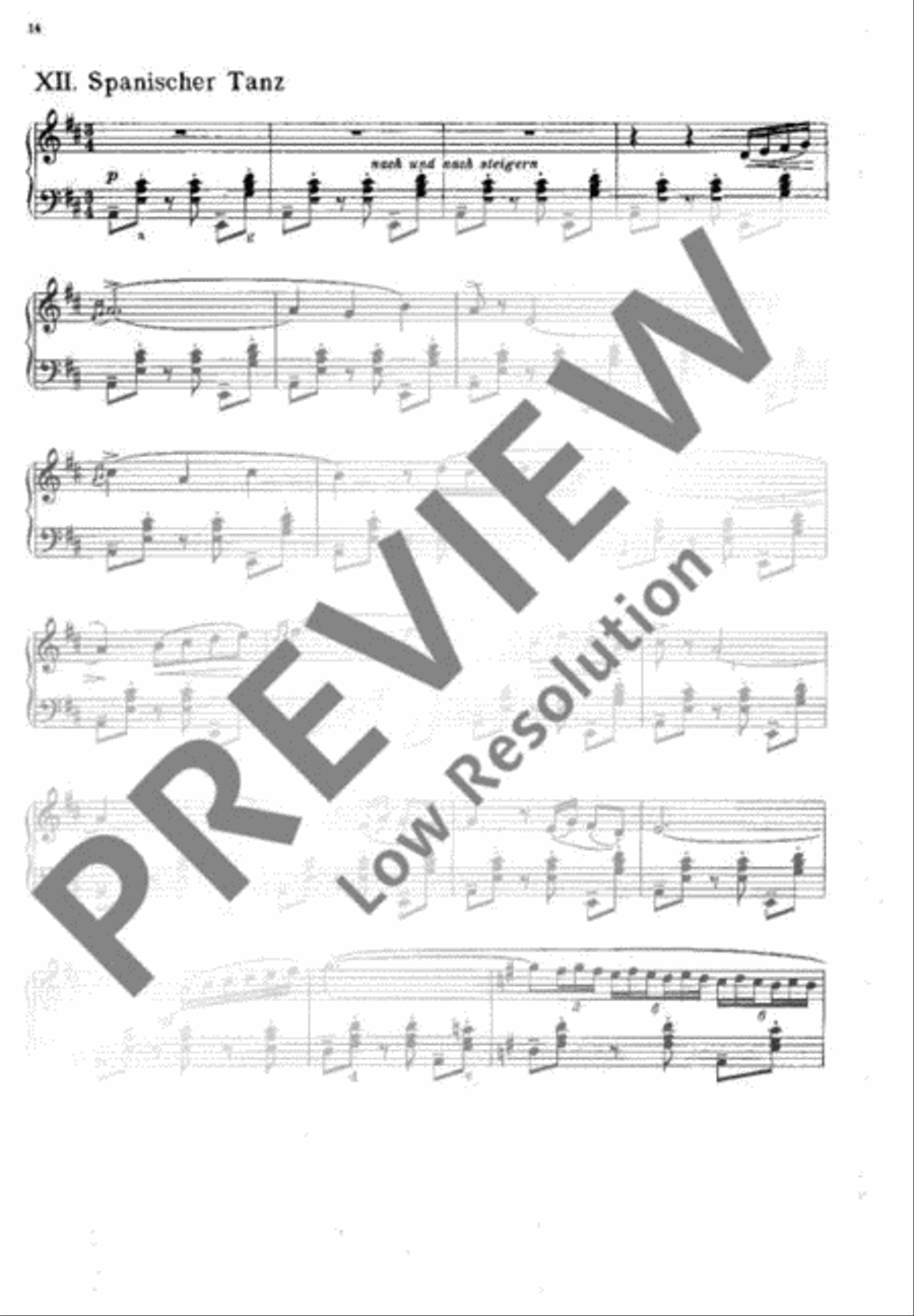 Zwölf Vortragsstücke im alten Stil Accordion scores gallery preview page 15
