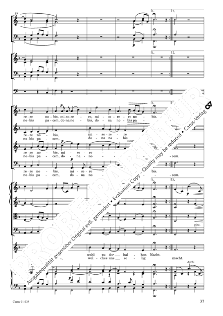 Missa carminum 4-Part scores gallery preview page 40