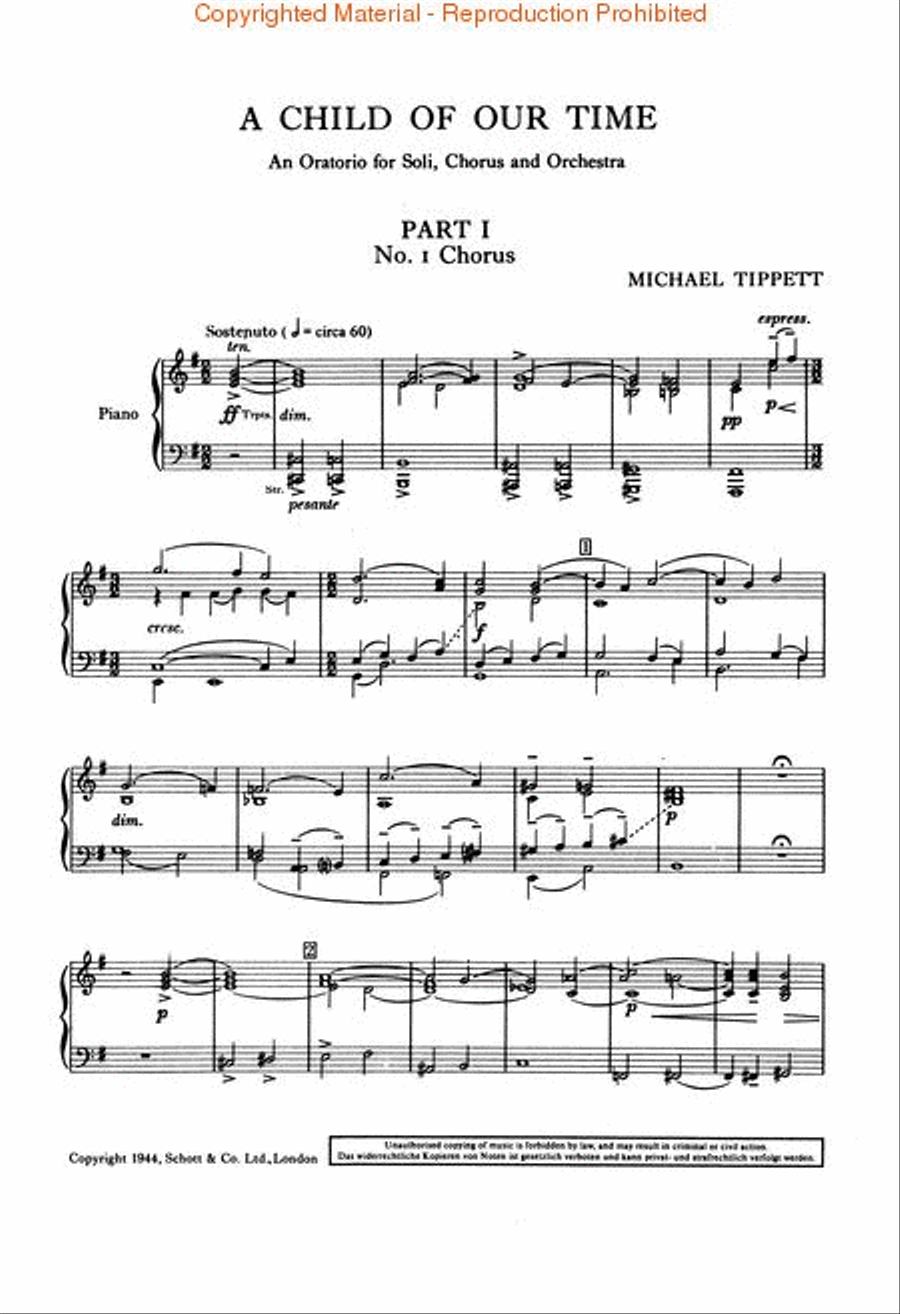 A Child of Our Time Choir scores gallery preview page 2