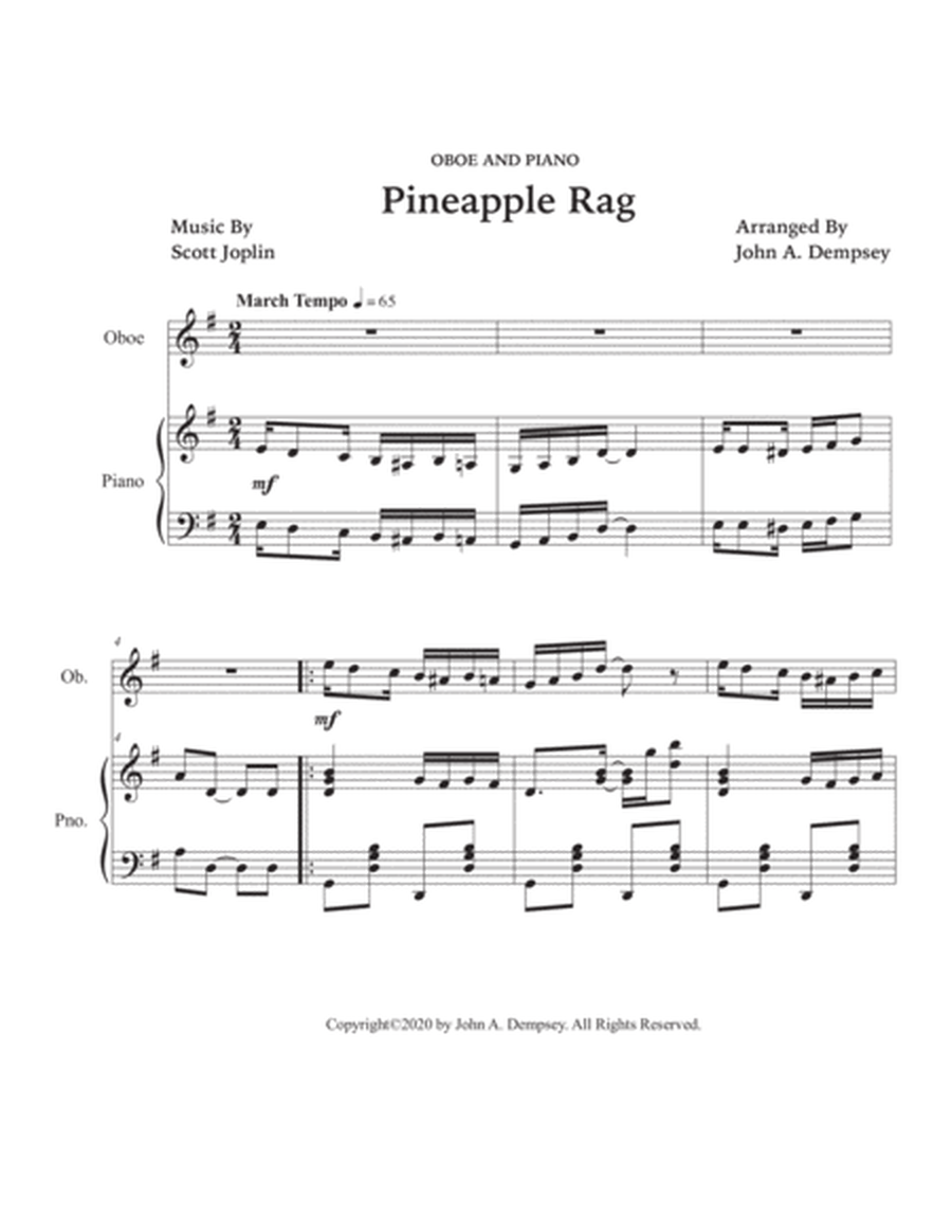 Pineapple Rag (Oboe and Piano) image number null