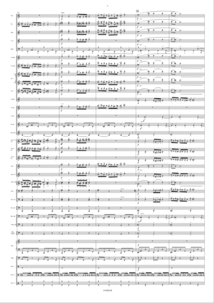 Noces de Cendres Concert Band scores gallery preview page 7