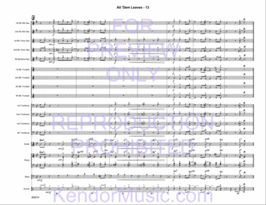 All 'Dem Leaves Jazz Ensemble scores gallery preview page 15