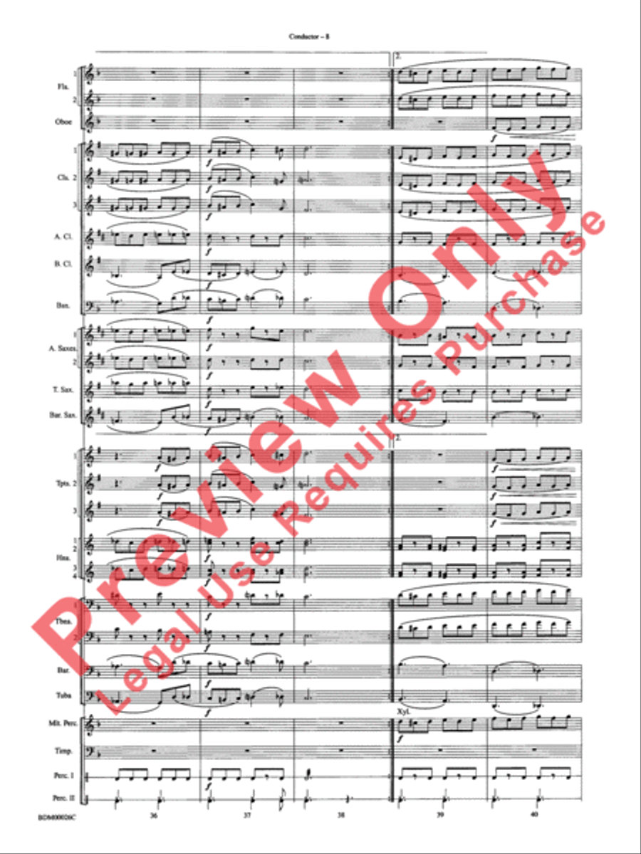 Wings and Shield Wings and Shield Concert Band scores gallery preview page 11